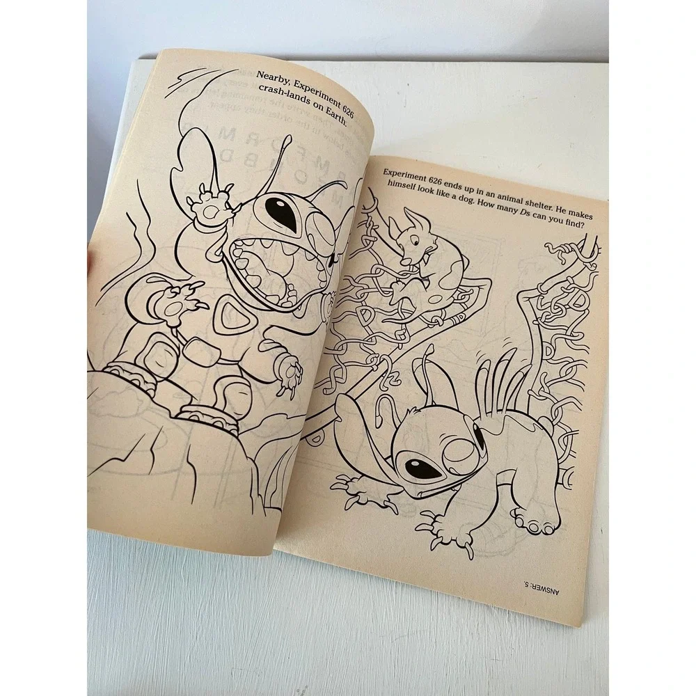 Vintage‎ Disney Lilo and Stitch Coloring & Activity Book Golden 2002